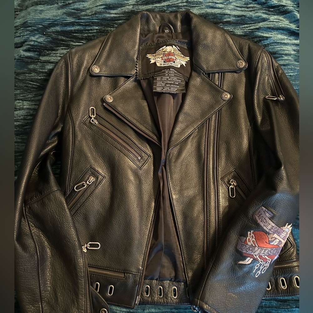 Beautiful Rare Harley Davidson Motorcycle Jacket